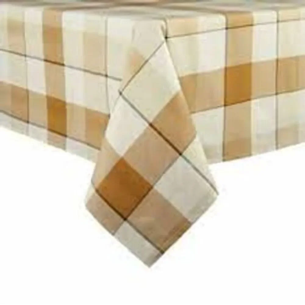Bee &‎ Willow Tonal Check Laminate Tablecloth 52